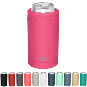 magenta can cooler with color swatch at bottom
