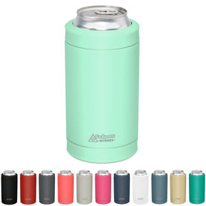 sea foam can cooler with color swatch at bottom