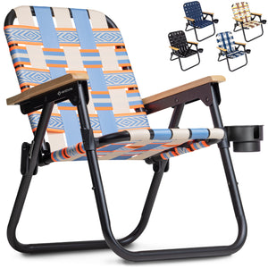GoSports Outdoors WOVN Premium Beach & Camping Chair - BAJA