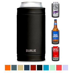 DUALIE 3 in 1 Insulated Can Cooler - Black