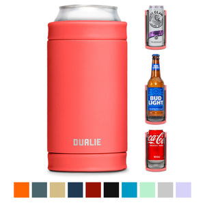 DUALIE 3 in 1 Insulated Can Cooler - Coral