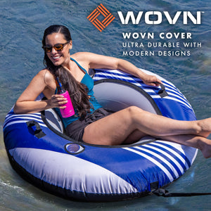 GoSports WOVN River Tube with Premium Canvas Cover - Heavy Duty Float for Rivers, Lakes, & Pools - Lido-PlayGoSports.com