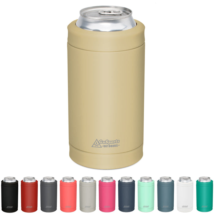 DUALIE 3 in 1 Insulated Can Cooler - Tan