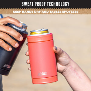 DUALIE 3 in 1 Insulated Can Cooler - Coral GoSports 
