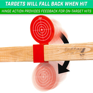 GoSports Outdoors Blast Range Shooting Target 3 Pack, All-Weather Reactive Fall Back Targets