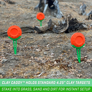 GoSports Outdoors Clay Caddy In Ground Target Holders for Clay Pigeon Shooting Practice