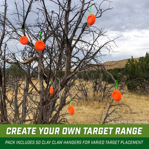 GoSports Outdoors Clay Claw Target Hangers | 50 Pack Clay Pigeon Holders | Versatile Target Practice Shooting Clips Target Practice playgosports.com 