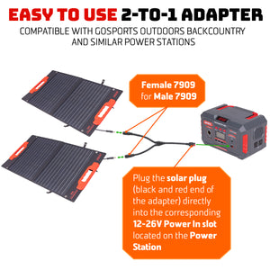 GoSports 2-to-1 Solar Y Adapter